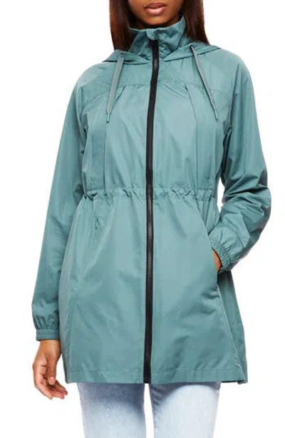 Bernardo Rain Hooded Jacket In Blue