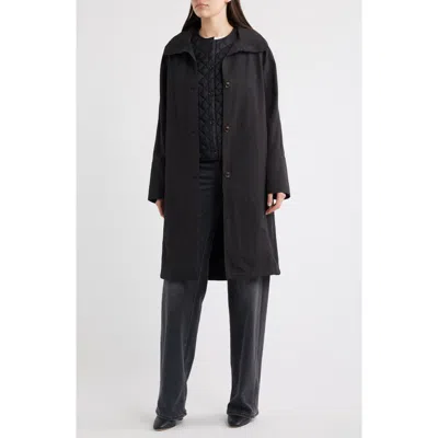 Bernardo Raincoat With Quilted Vest In Black