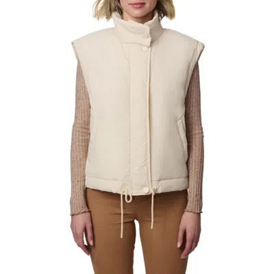 Bernardo Recycled Nylon Crinkle Vest In Ivory