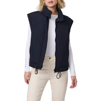 Bernardo Recycled Nylon Crinkle Vest In Navy