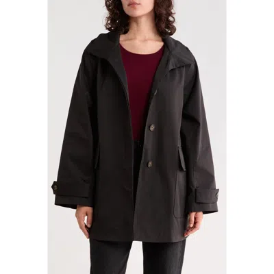 Bernardo Recycled Polyester Rain Coat In Black