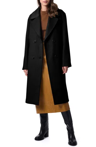 Bernardo Relaxed Coat In Black