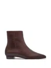 Bernardo Rema Central-seam Leather Ankle Boots In Multi