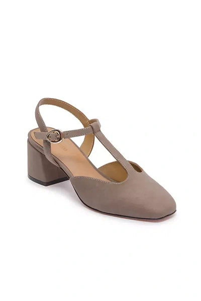 Bernardo Romi T-strap Heels In Gray