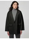 Bernardo Oversize Ponte Knit Blazer In Black