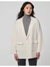Bernardo Oversize Ponte Knit Blazer In Yellow