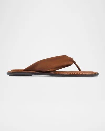 Bernardo Salt Suede Thong Sandals In Brown