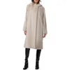 Bernardo Shawl Collar Hoodded Faux Fur Coat In Soft Mink
