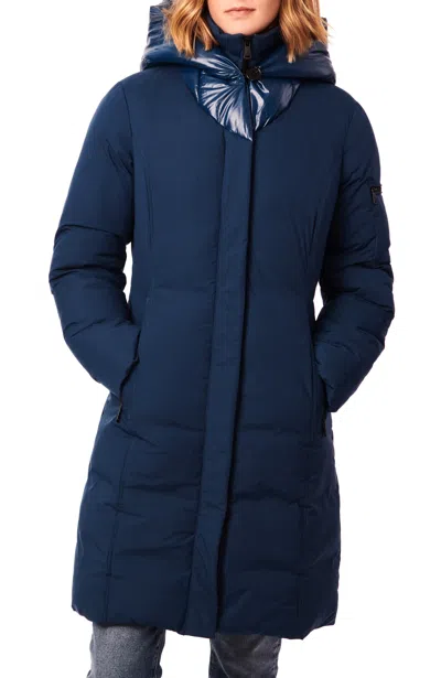 Bernardo Shawl Puffer In Blue
