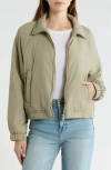 Bernardo Short Cloudweight Nylon Jacket In Green