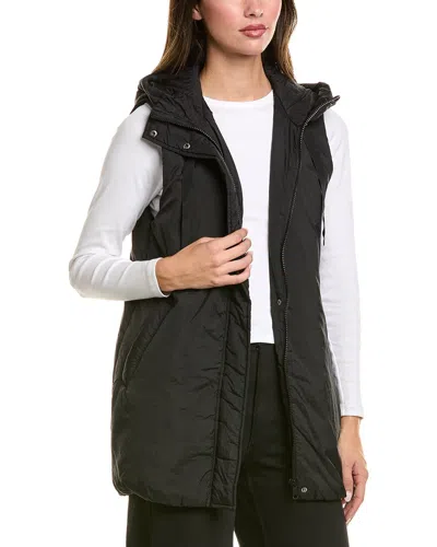 Bernardo Short Vest Coat In Black