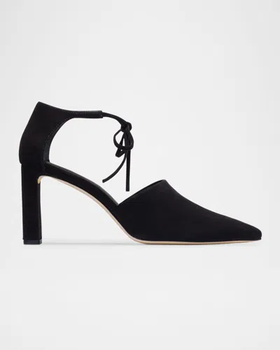 Bernardo Siena Suede Bow-tie Pumps In Black