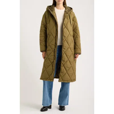 Bernardo Sleeping Bag Quilted Coat In Green