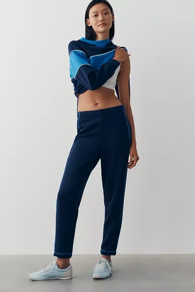 Bernardo Slim Leg Sweatpants In Blue