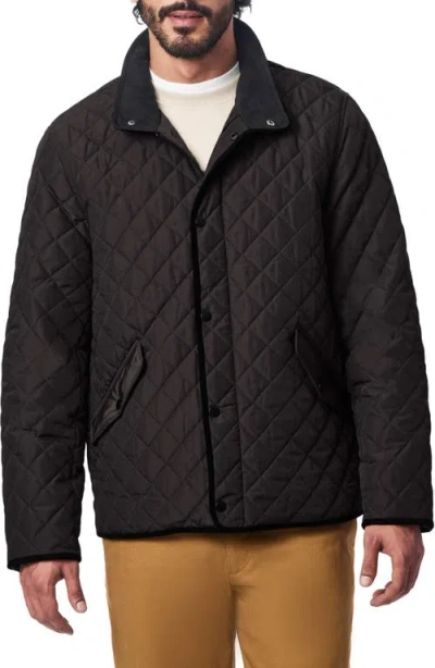 Bernardo Smart Leisure Quilted Barn Jacket In Black