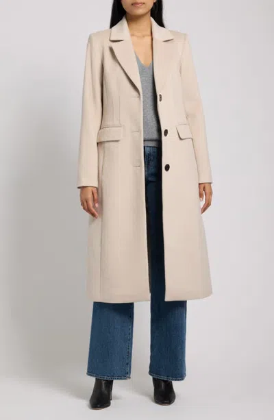 Bernardo Structured Wool Blend Coat In Neutral