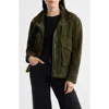 Bernardo Suede Bubble Jacket In Green