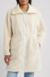 Bernardo Super Soft Faux Shearling Coat In Neutral