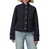 Bernardo Textured Quilted Button-up Jacket In Black