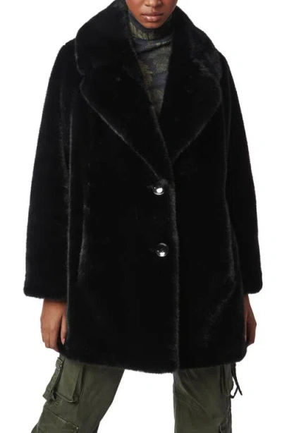 Bernardo The Sally Faux Fur Coat In Black