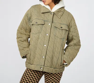 Bernardo Trucker Jacket In Green