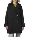 Bernardo Urban Retreat Oversized Trench Coat In Black
