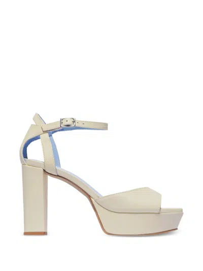 Bernardo Valeria Platform Heeled Sandals In Neutral
