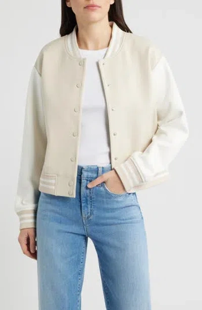 Bernardo Varsity Jacket In Gray