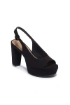 Bernardo Vega Peep-toe Platform Slingback Heels In Multi