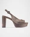 Bernardo Footwear Vega Platform Heel Sandal In Gray