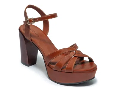 Bernardo Vittor Platform Sandal In Brown