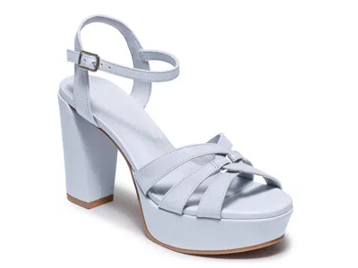 Bernardo Vittoria Platform Sandal In Blue