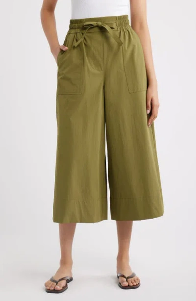 Bernardo Wide Leg Culottes In Green