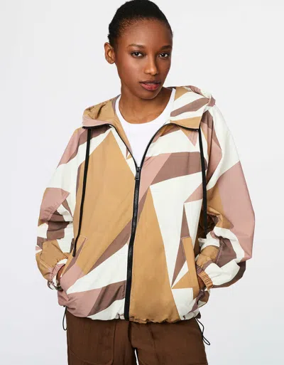 Bernardo Windward Abstract Shell Jacket In Multi
