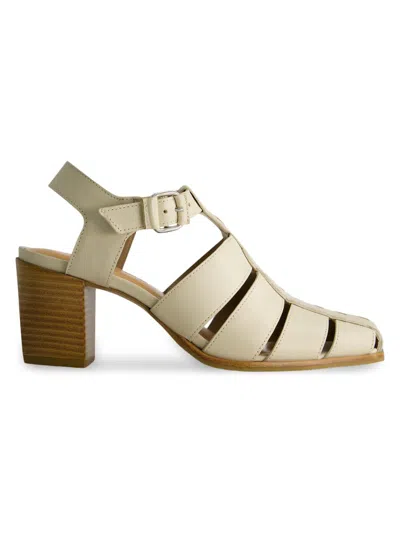 Bernardo Women's Belmont Heeled Fisherman Sandals In White