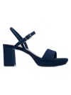 Bernardo Canto Square-toe Sandals In Blue
