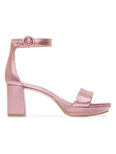 Bernardo Women's Carla Leather Platform Sandals In Pink