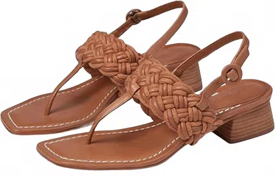Bernardo Women's Johanna Thong Sandle Sandal In Luggage Antique Calf In Brown