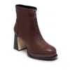 Bernardo Mafalda Platform Ankle Boots In Burgundy