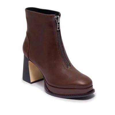 BERNARDO WOMEN'S MAFALDA PLATFORM BOOTS IN DARK CHOCOLATE