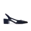 Bernardo Women Monroe Antique Calf Shoes In Dark Navy In Blue