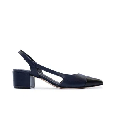 Bernardo Women Monroe Antique Calf Shoes In Dark Navy In Blue