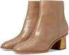 Bernardo Nantucket Leather Block-heel Booties In Multi