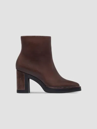 Bernardo Women's Nara Platform Ankle Boots In Dark Chocolate