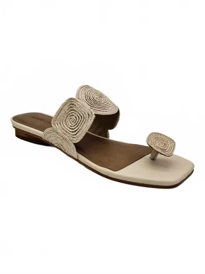 Bernardo Women Palermo Raffia Sandal In White