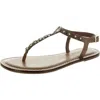 Bernardo Womens Applique Leather Slingback Sandals In Multi