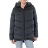 Bernardo Womens Quilted Cold Weather Puffer Jacket In Blue