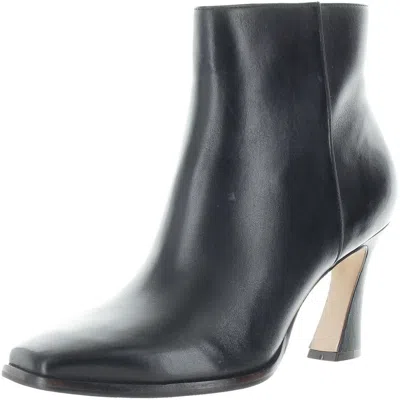Bernardo Womens Solid Leather Ankle Boots In Black
