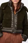 Bernardo Wool Puffer Jacket In Multi