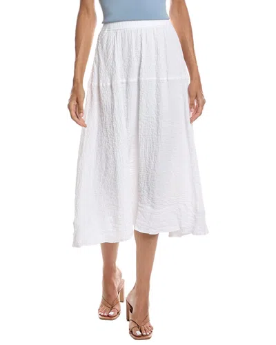 Bernardo Yoke Pull-on Skirt In White